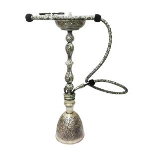 Tall Silver Turkish Antique Oxide