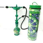 Midi Green Kaas Elalam Set & Matching Khayamia Vase and Bag
