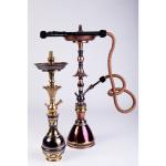 Farida Gold & Maroon Lotus Hookah - LEH013