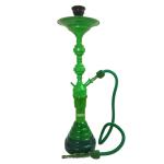 Metal Double Saucer Green