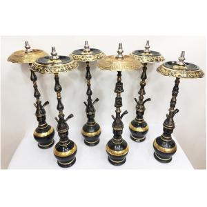 Two Levels Gold Oxide & Umberella Tray in 24crt Gold Jumbo Vase - SBR105