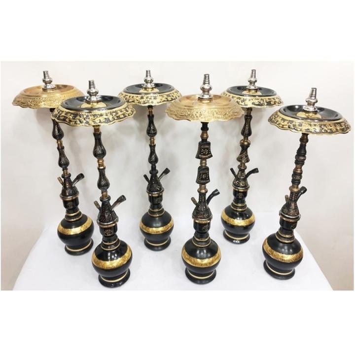 Two Levels Gold Oxide & Umberella Tray in 24crt Gold Jumbo Vase - SBR105