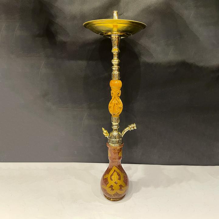 Wood & Brass Carved Arabian